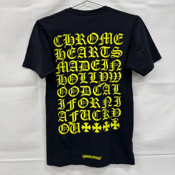 ‪CHROME HEARTS クロムハーツ 黒 半袖 Tシャツ クロムハーツ（Chrome Hearts）Tシャツ メンズショートスリーブ/半袖