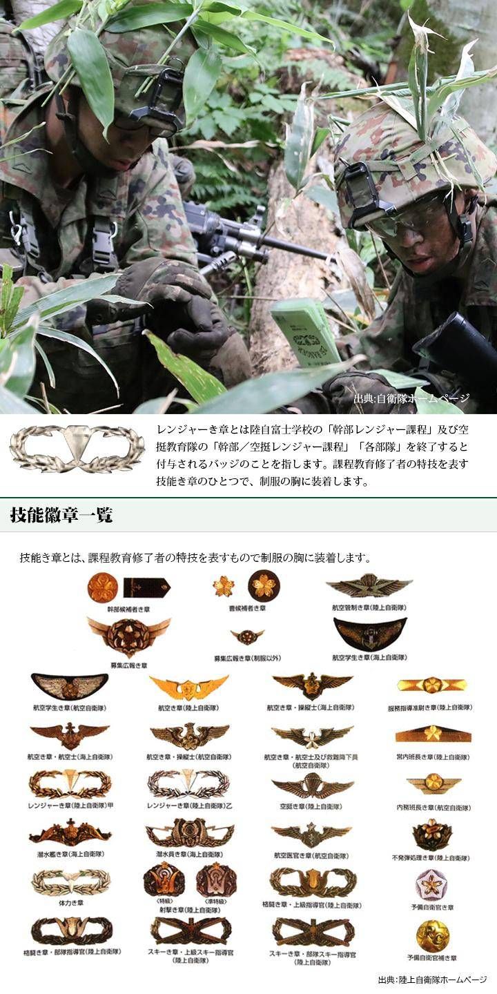 陸上自衛隊。昔のスキー指導官き章。PX品。現用のスキー指導官