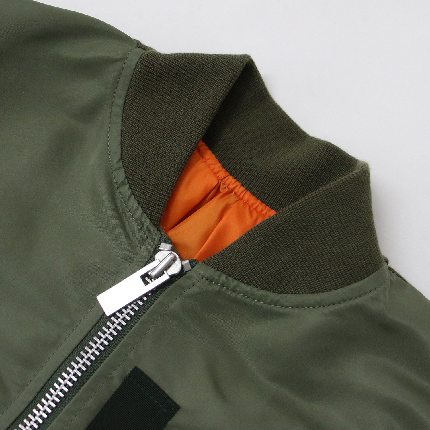 美品 Sacai サカイ ブルゾン カーキ オリーブ 1(S) 23春夏