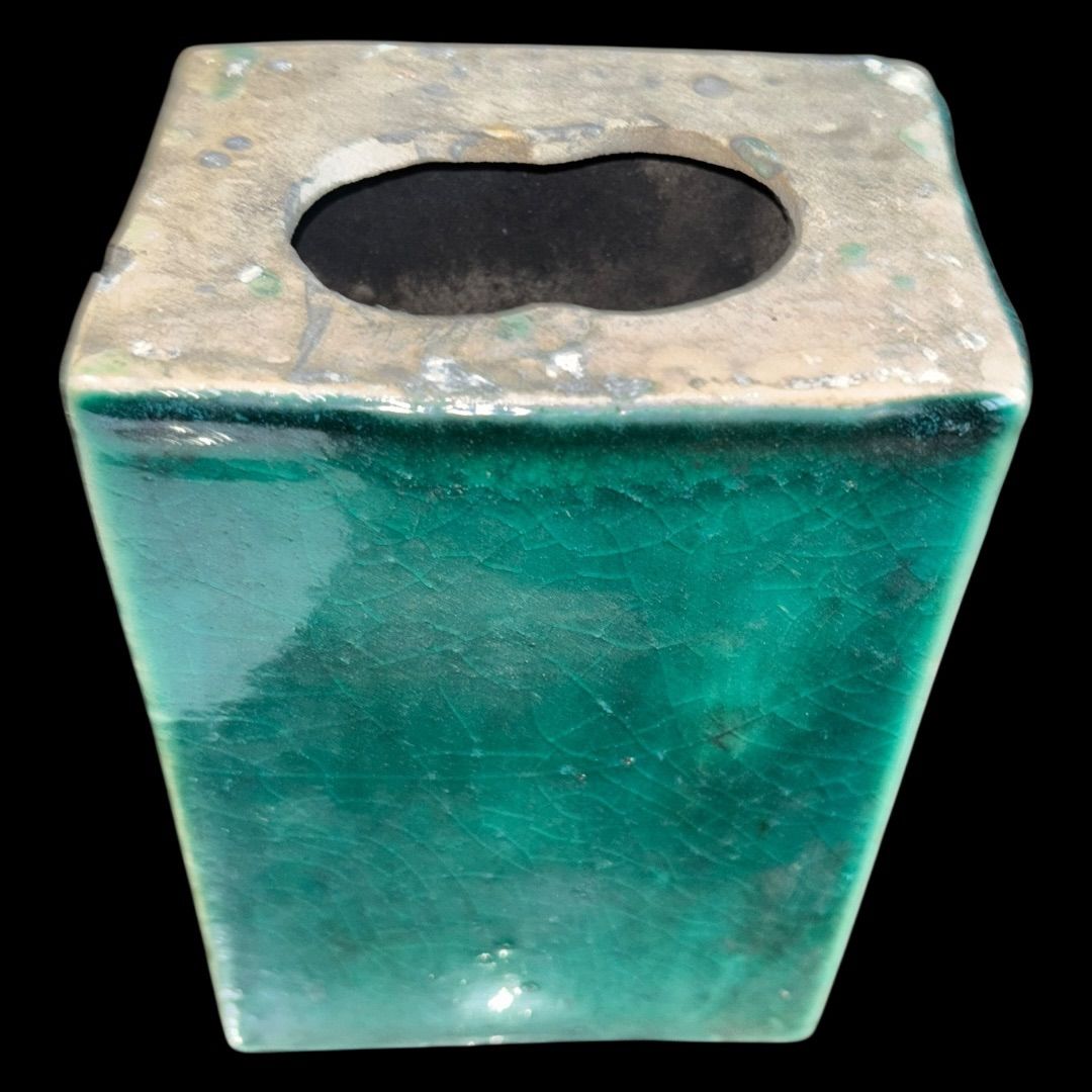 緑色 陶器製 ひび割れ釉薬器 Lシリーズ マット淡緑釉 | 陶芸ショップ.コム / 陶芸用品・陶芸