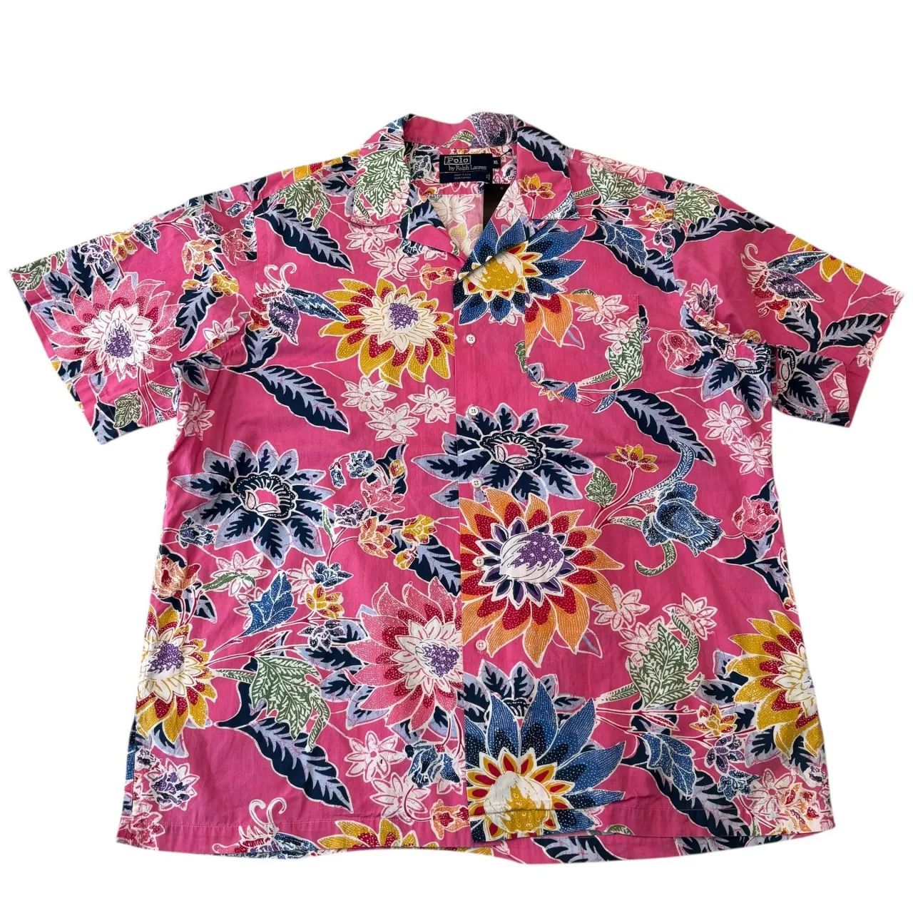 USA製 80s Polo by Ralph Lauren Open Coller S/S SHIRT ポロ ラルフ 