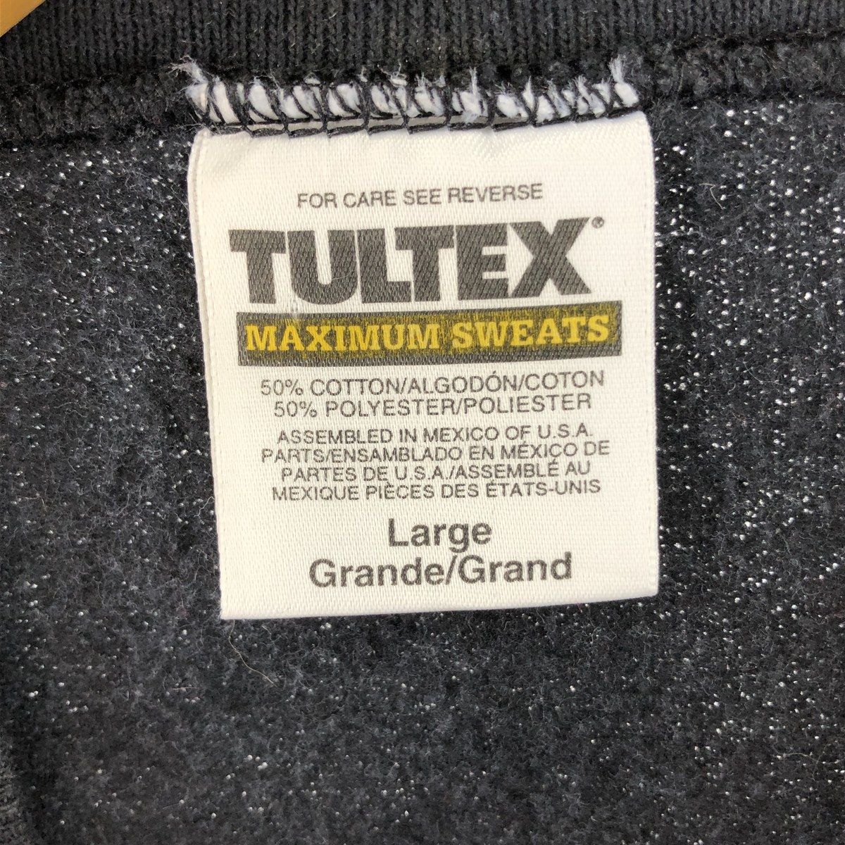 古着 90年代 TULTEX プリントスウェットシャツ トレーナー メンズL