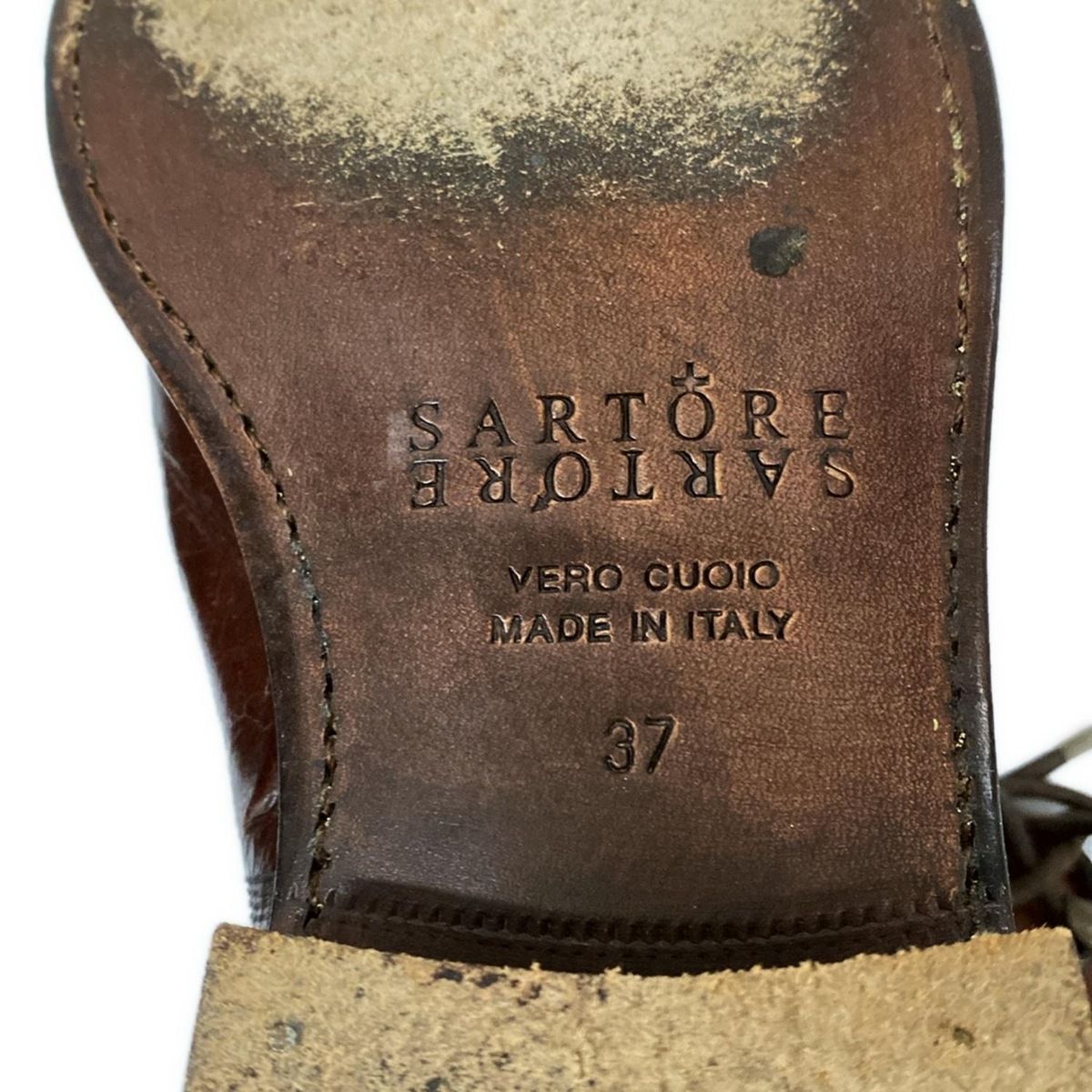 ダークブラウン レザー