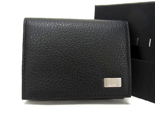 ■新品■未使用■ dunhill ダンヒル レザー コインケース コインパース 小銭入れ メンズ レディース ブラック系 BE6788