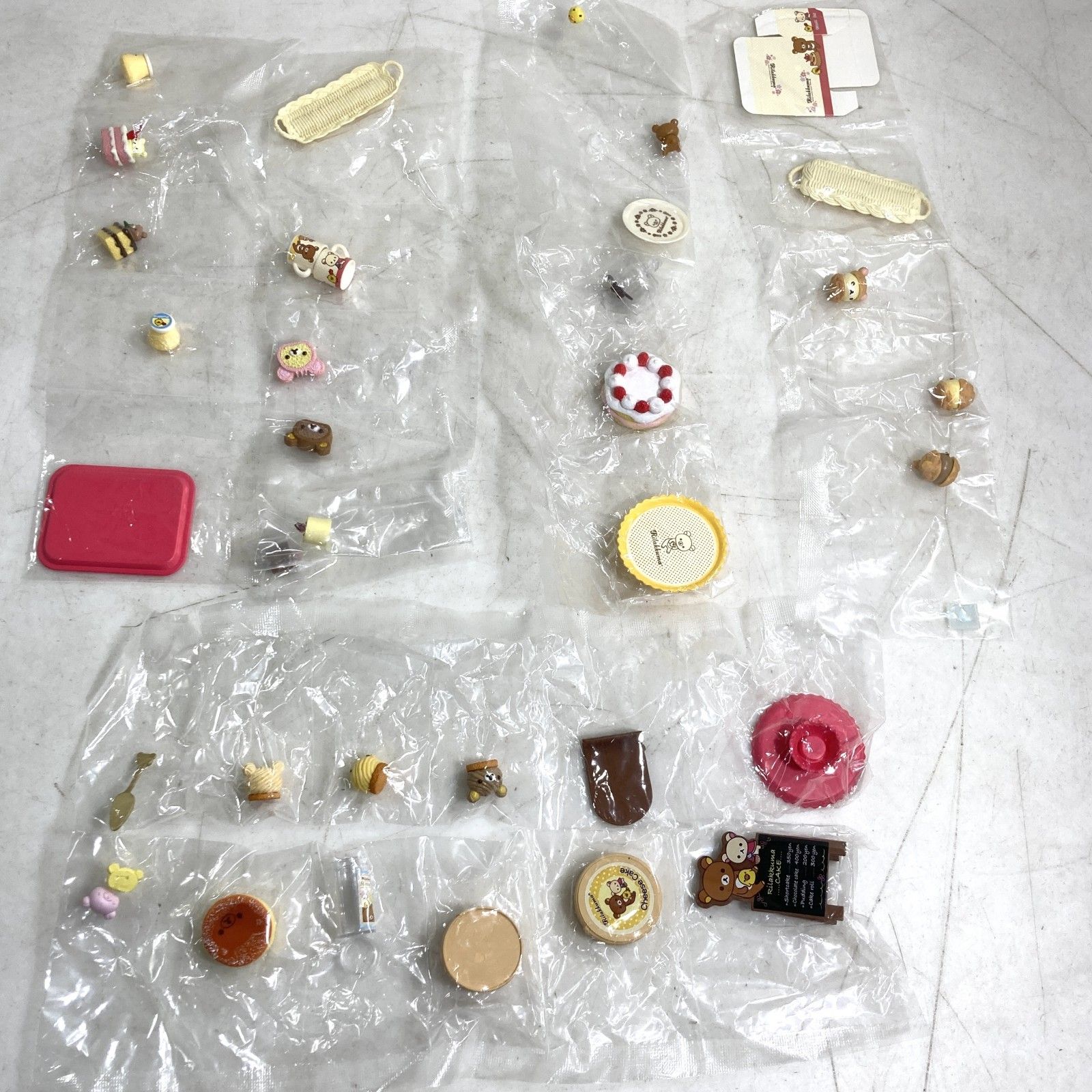 Re-MeNT リーメント リラックマ ふんわり ケーキ屋さん 全8種中6点 セット まとめ商品 かぶりなし 6種 ケーキ スイーツ ミニチュア 現状品 0.12kg