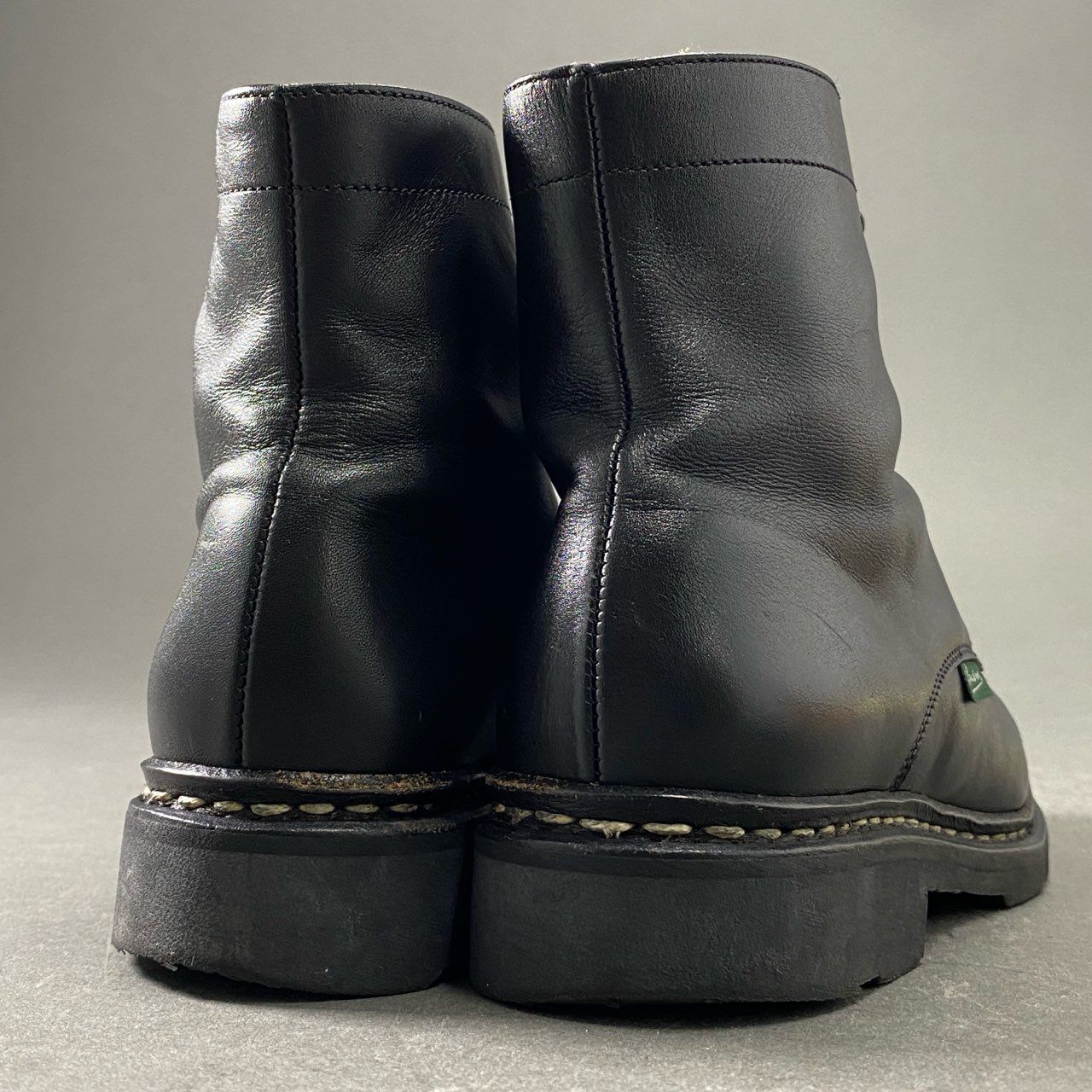 1f13 Paraboot パラブーツ NEUILLY ヌイイ キャップトゥ レースアップブーツ 3 ブラック leather レザー ショートブーツ