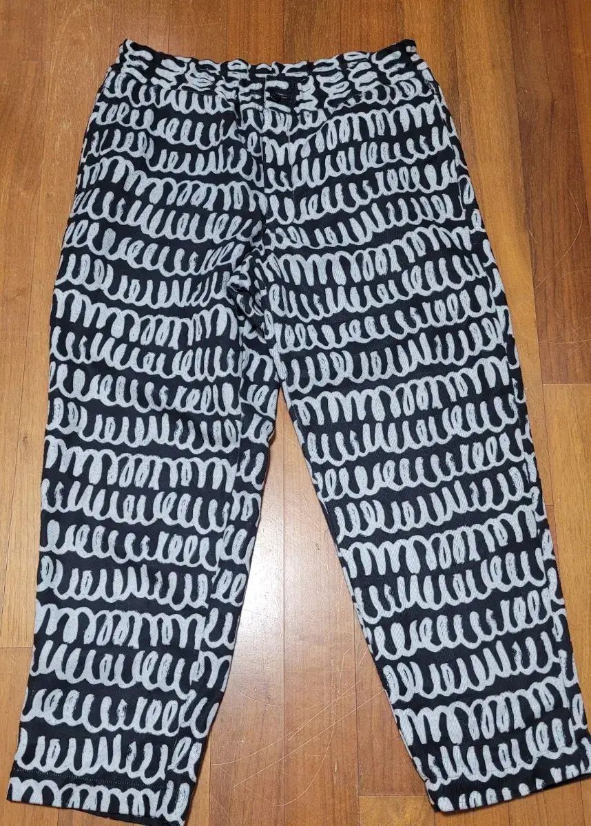 黒 COMME des GARCONS コム デ ギャルソン グラフィティ パンツ M