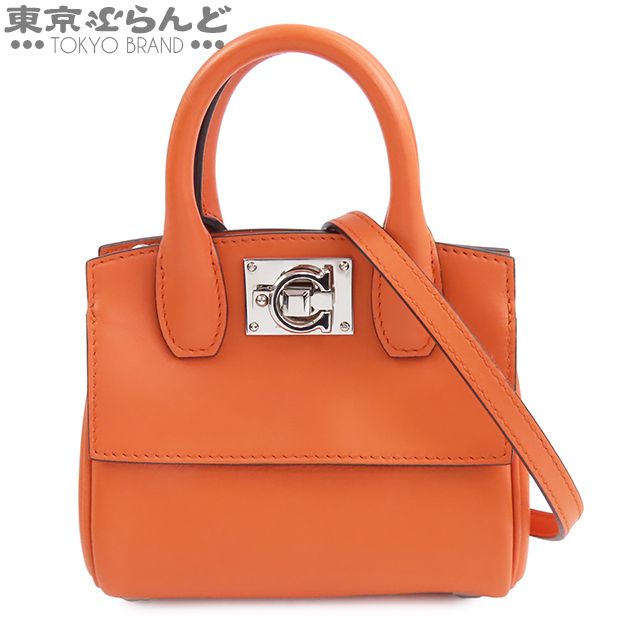 サルヴァトーレ・フェラガモ ガンチーニ スタジオ マイクロバッグ レザー サルヴァトーレ・フェラガモ ガンチーニ スタジオ マイクロバッグ