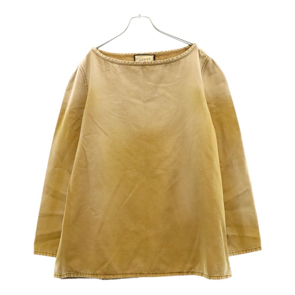 GUCCI (グッチ) DENIM TOP WITH EMBROIDERY ウォッシュ加工 ロゴ刺繍