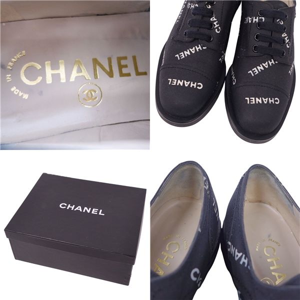 美品 Vintage シャネル CHANEL シューズ 95P レースアップ ロ - メルカリ