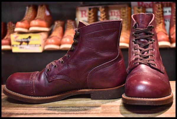 10D 良品 14年】レッドウィング 8012 アイアンレンジ マンソン バーガンディ セトラー キャップトゥ ブーツ redwing  HOPESMORE【EP090】 - メルカリ