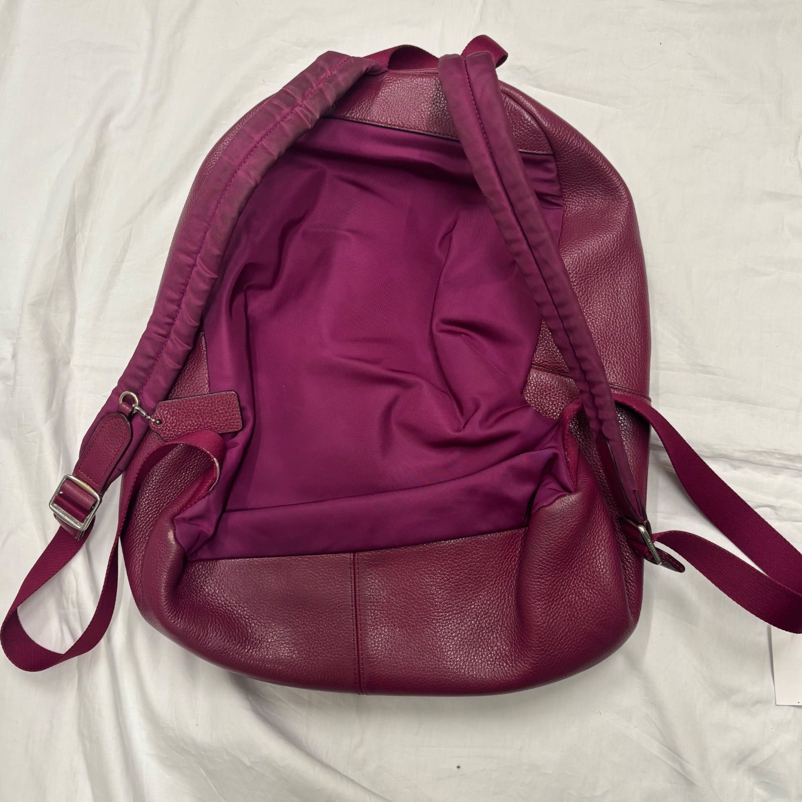 COACH バーガンディ レザー バックパック M109614337 - バッグ最 安値