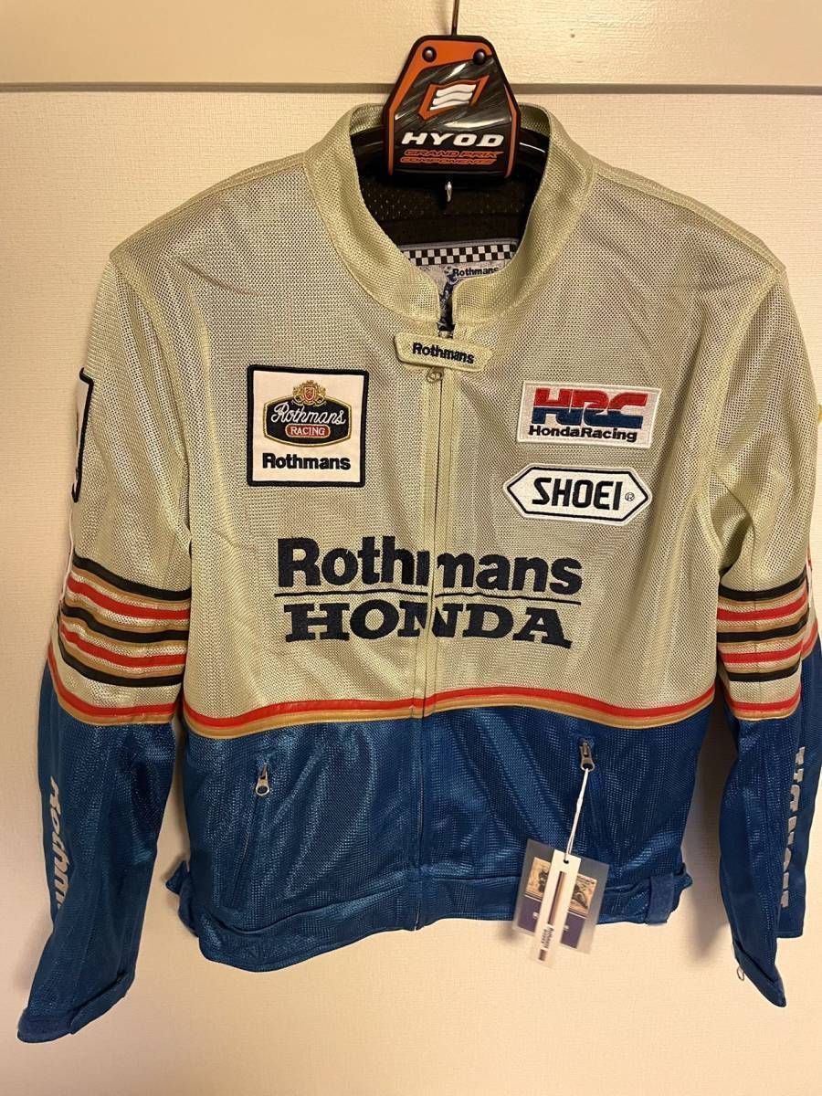アウトレット新品 M ロスマンズ Rothmans RACING HRC MotoGP NSR メッシュ レーシング ジャケット ウエア オートバイアウトドア