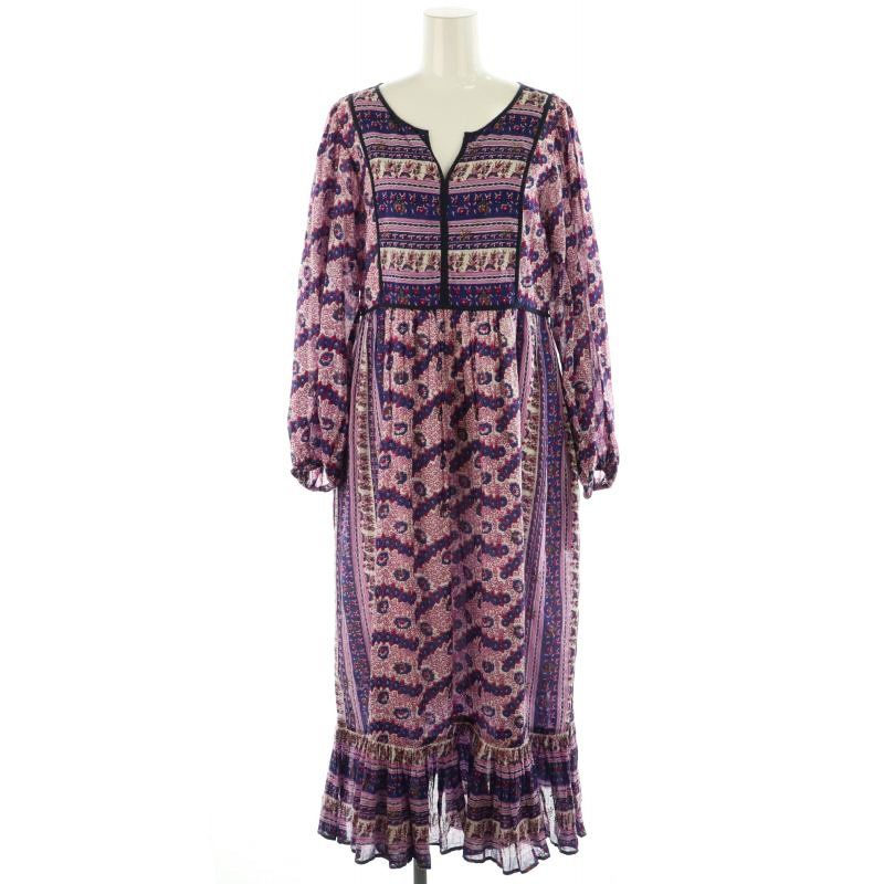 ヌキテパ NE QUITTEZ PAS! ETHNIC PRT FRILLED DRESS ドレス 