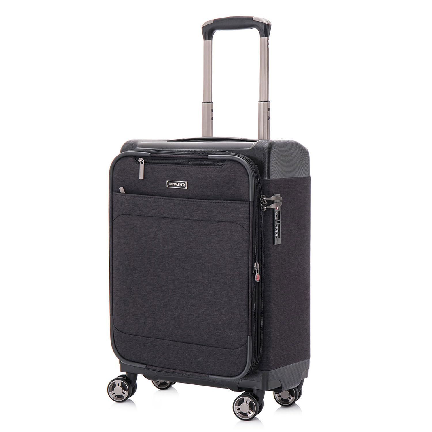 商品 キャリーケース 容量拡張 防水加工 キャリーバッグ 軽量 旅行 ビジネス 出張 スーツケース TSAロック 丈夫 静音 ソフト Uniwalker トランクケース 機内持ち込み 2.7KG 37L