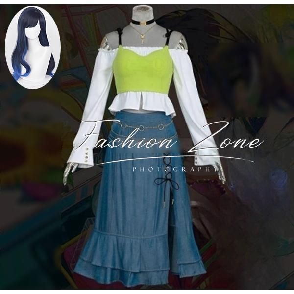 ◆プロジェクトセカイ カラフルステージ! feat. 初音ミク 風 白石杏 コスプレ衣装 ウィッグ cosplay ハロウィン 演出服 変装