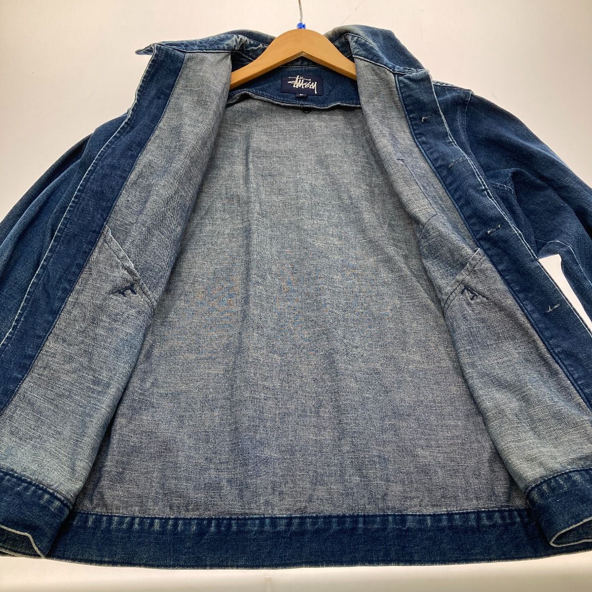 □□stussy ステューシー デニムジャケット Lサイズ 94974 ブルー