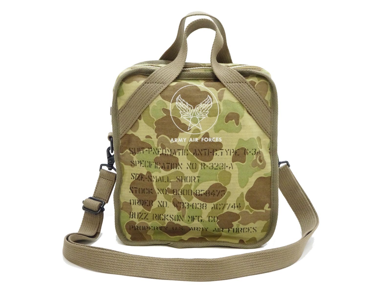 バズリクソンズ BUZZ RICKSON'S フロッグスキン カモフラージュ バッグ