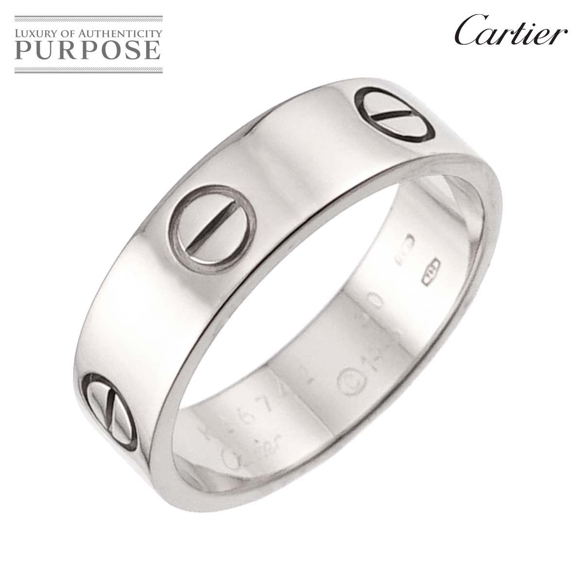 カルティエ Cartier ラブ #60 リング K18 WG ホワイトゴールド 750  