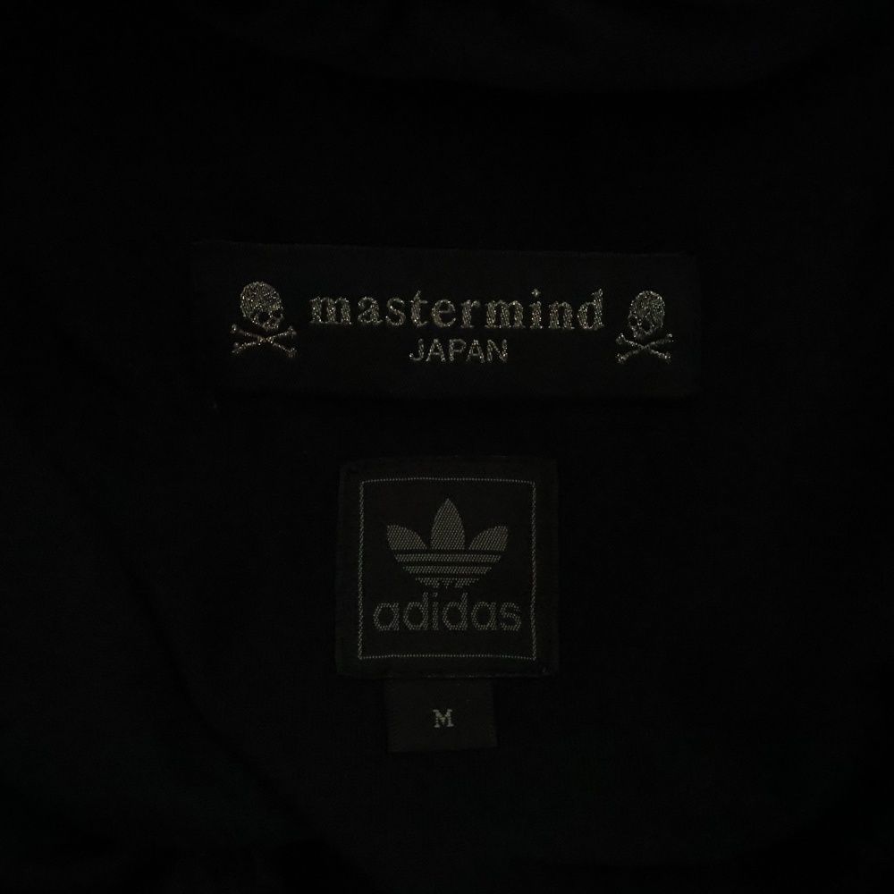 マスターマインド　 adidas スカルプリント ブラックジャージパンツ マスターマインド adidas スカルプリント ブラックジャージ