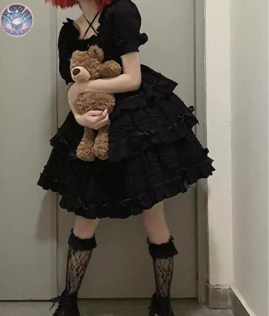 シンプルロリータジャンパースカート 普段着や女子会にもぴったり