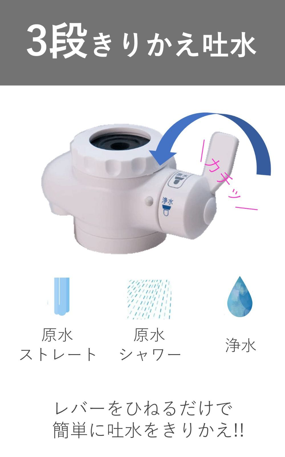 色: グリーン】19物質除去で使える!!浄水器 ピュリフリー グリーン PF