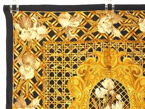 極美品✨クリスチャンディオール シルク 大判スカーフ ストール 花柄 イタリア 極美品✨】クリスチャンディオール Dior 花柄 スカーフ シルク