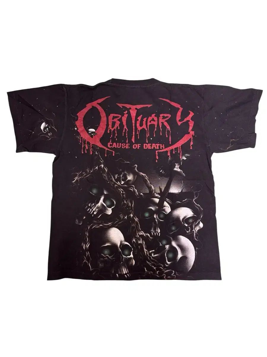ザオーバリー OBITUARY 90 ー 00 ヴィンテージ バンドTシャツ L