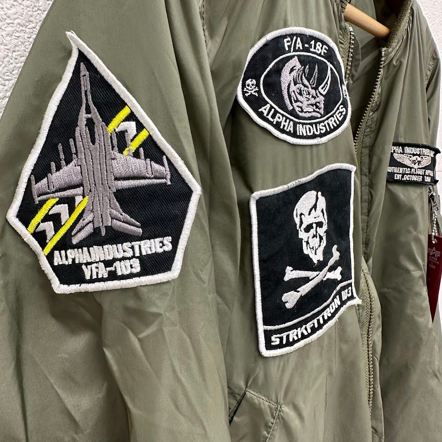 ALPHA INDUSTRIES アルファ MA1 フライトジャケット ワッペン - メルカリ