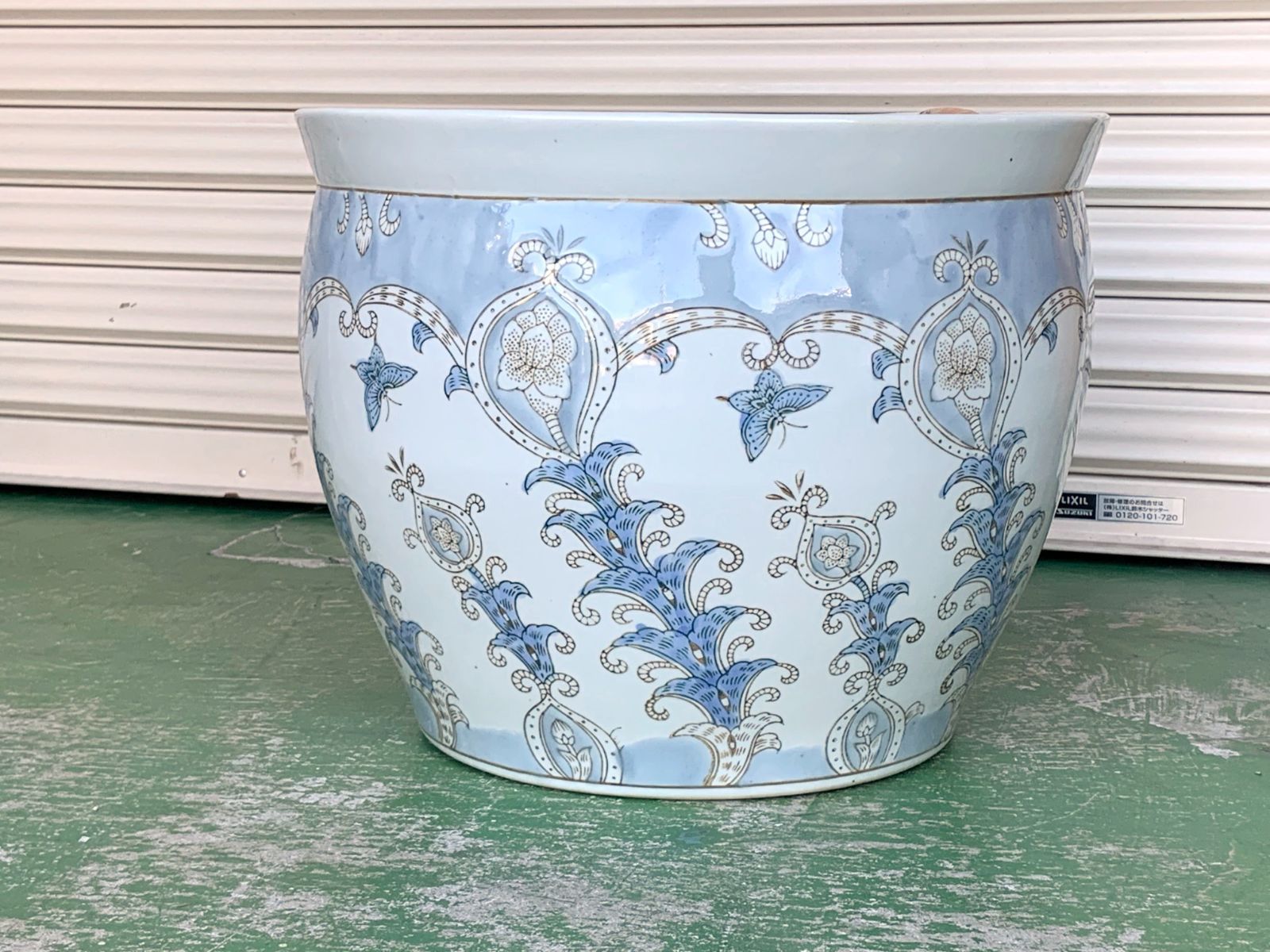 水鉢 大型 芭蕉 13号 睡蓮鉢 火鉢 水連鉢 和モダン ビオトープ - メルカリ