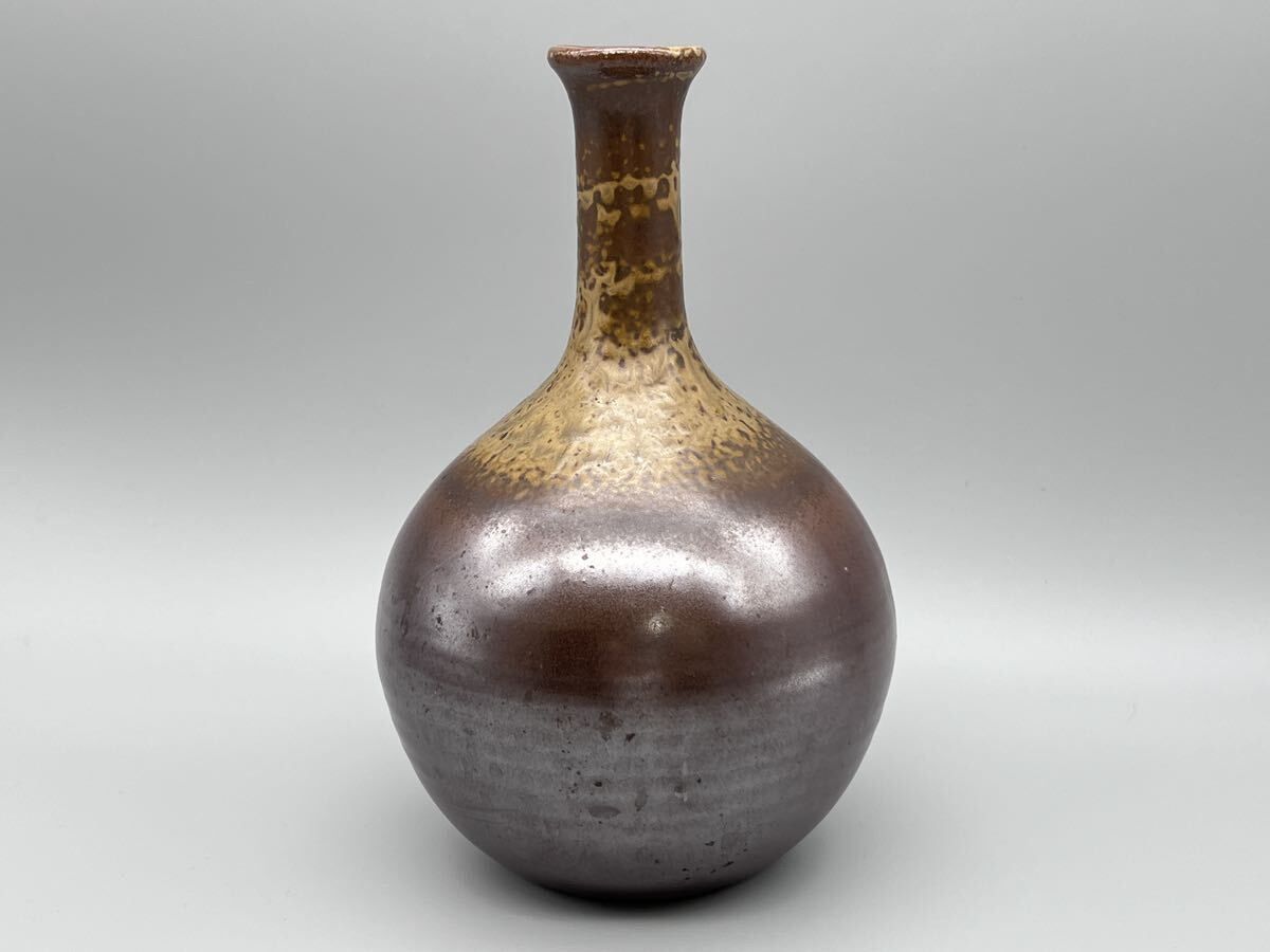 備前焼　花瓶　陶器　落款あり 01056d546799070b81c195c9cde8c7