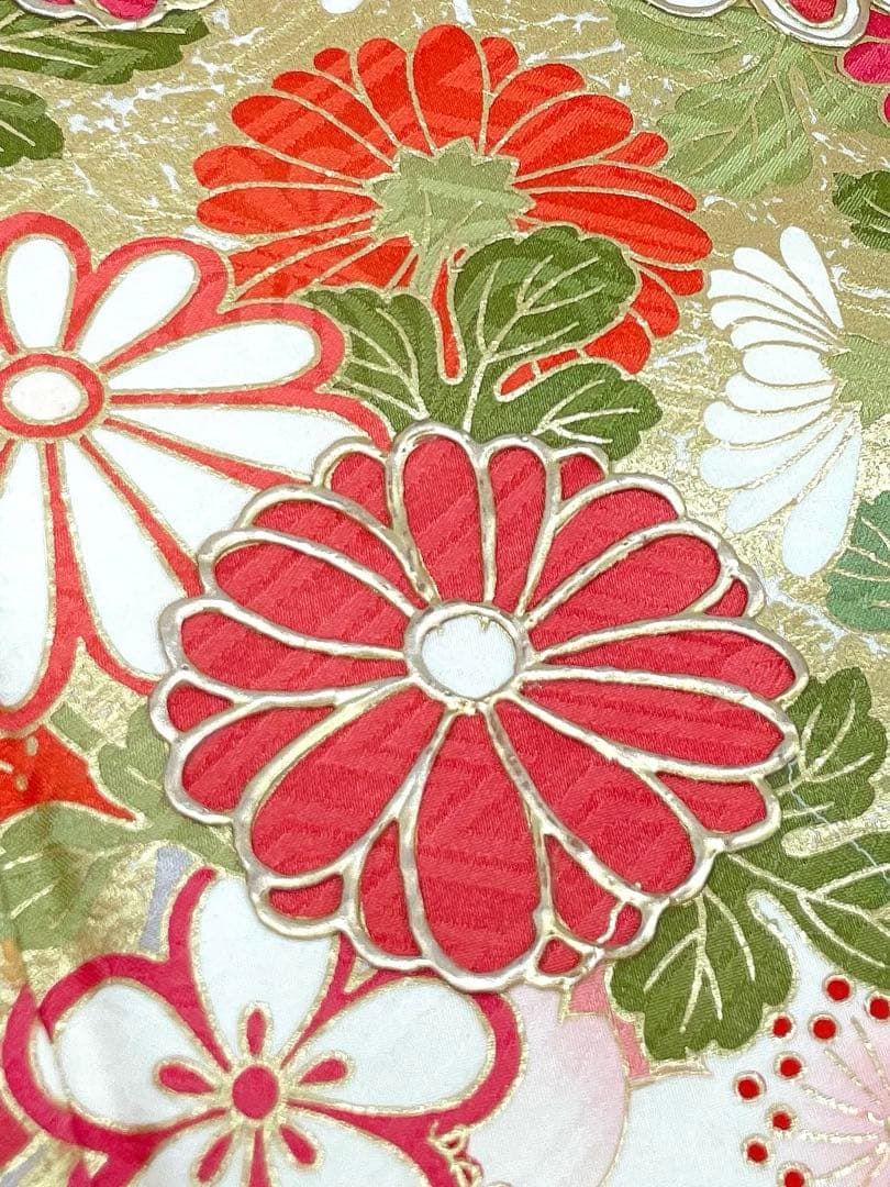 振袖 豪華 銀通し 金駒 金彩 紋意匠 桜尽くし 身丈171cm 振袖 豪華 金彩 紋意匠 桜 身丈171cm - メルカリ