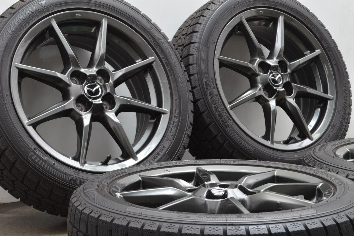 バリ溝】マツダ ND ロードスター 純正 16in 6.5J +45 PCD100