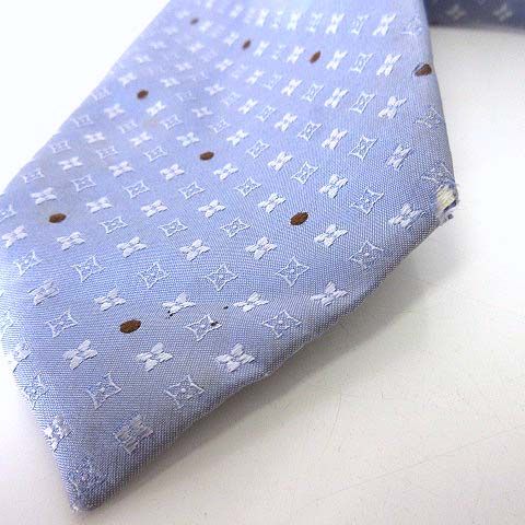 ルイヴィトン LOUIS VUITTON ネクタイ シルク モノグラム LV