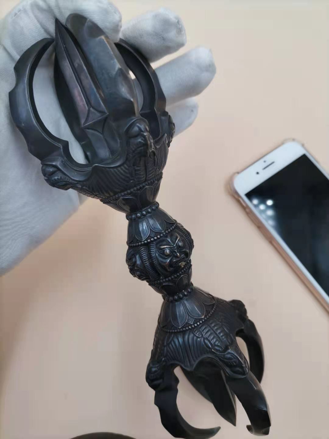 青銅製磨き仕上げ 21cm