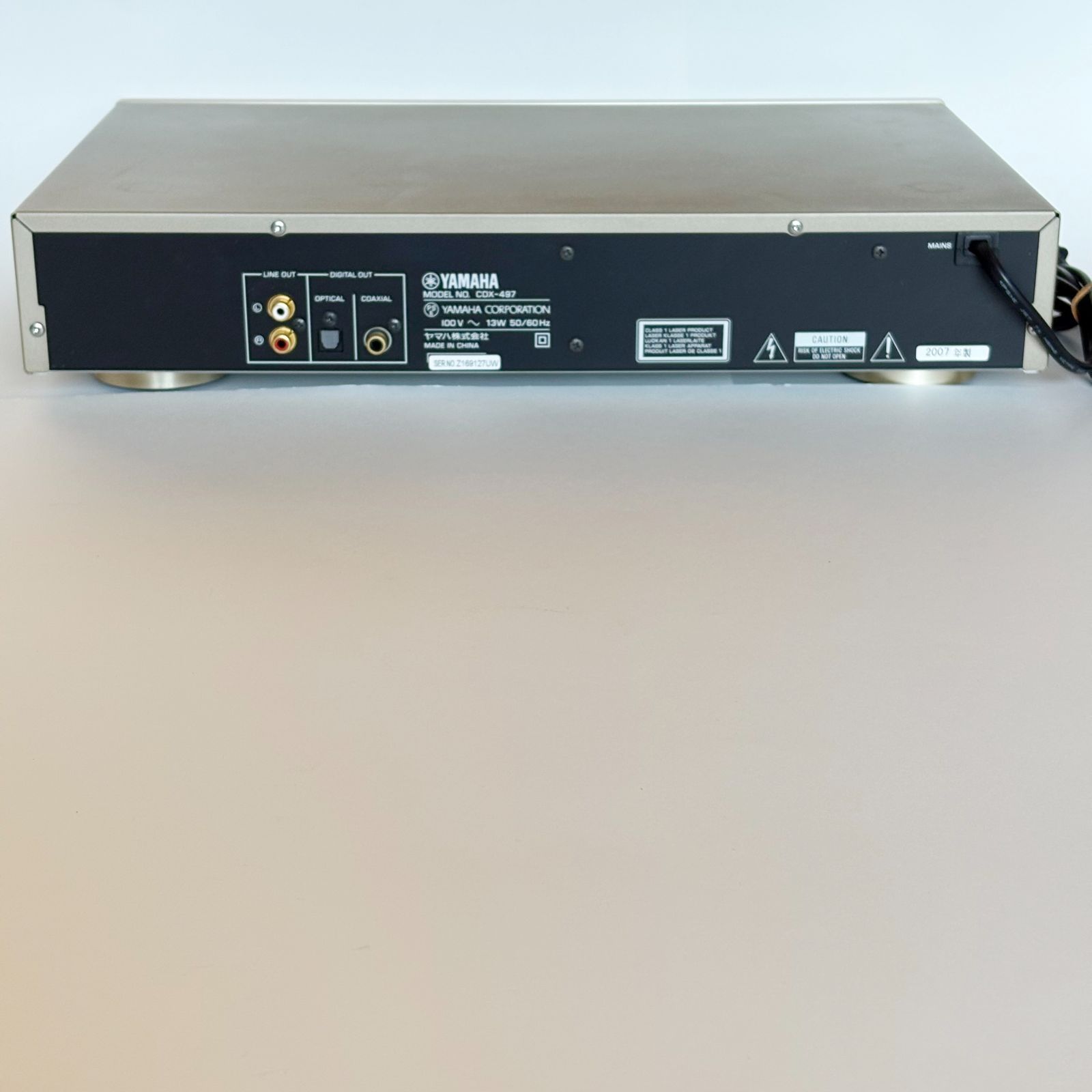 YAMAHA CDプレーヤー CDX-497 リモコン、取扱説明書付属 動作品