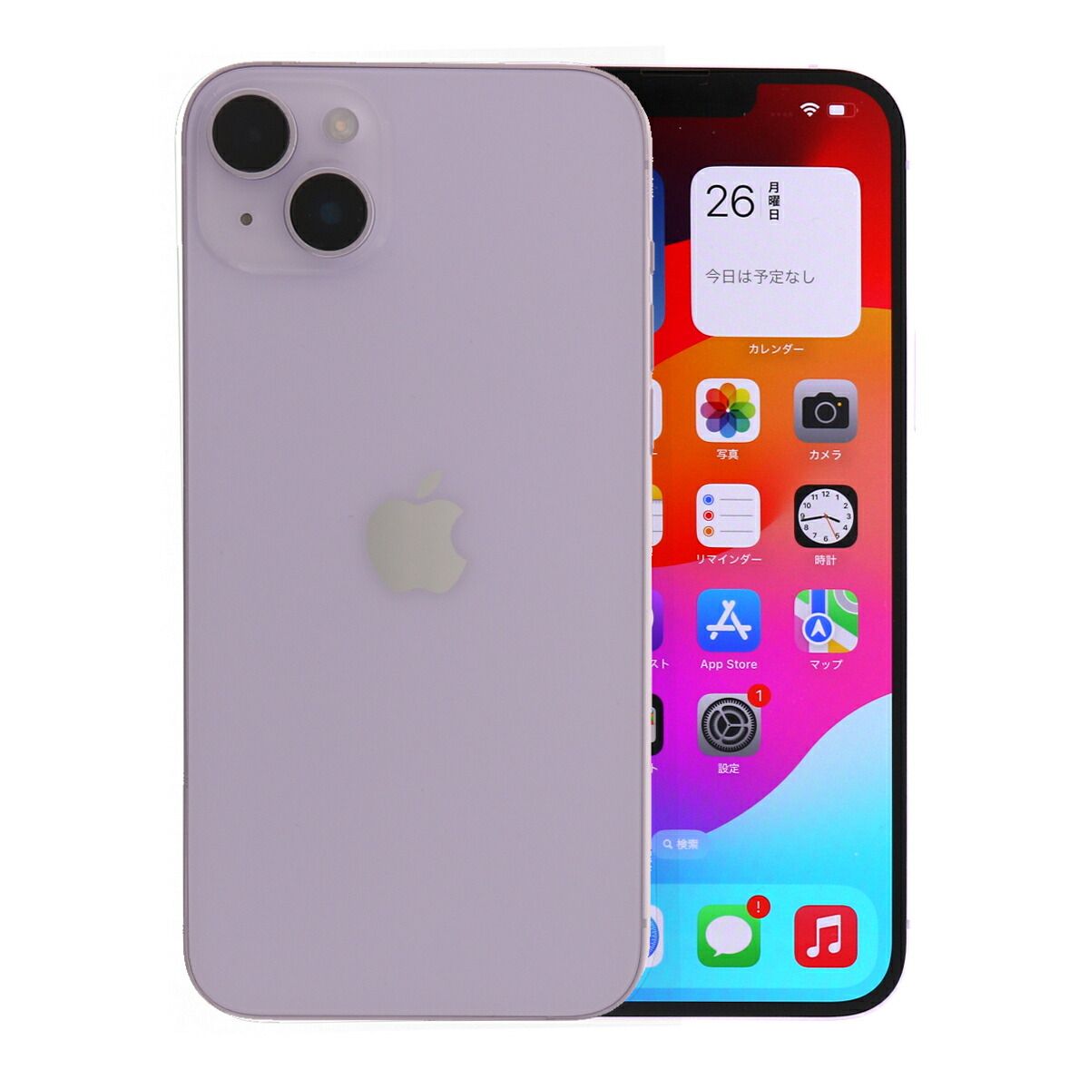 iPhone14Plus 128GB パープル Apple A2885 SIMフリー Cランク スマホ 