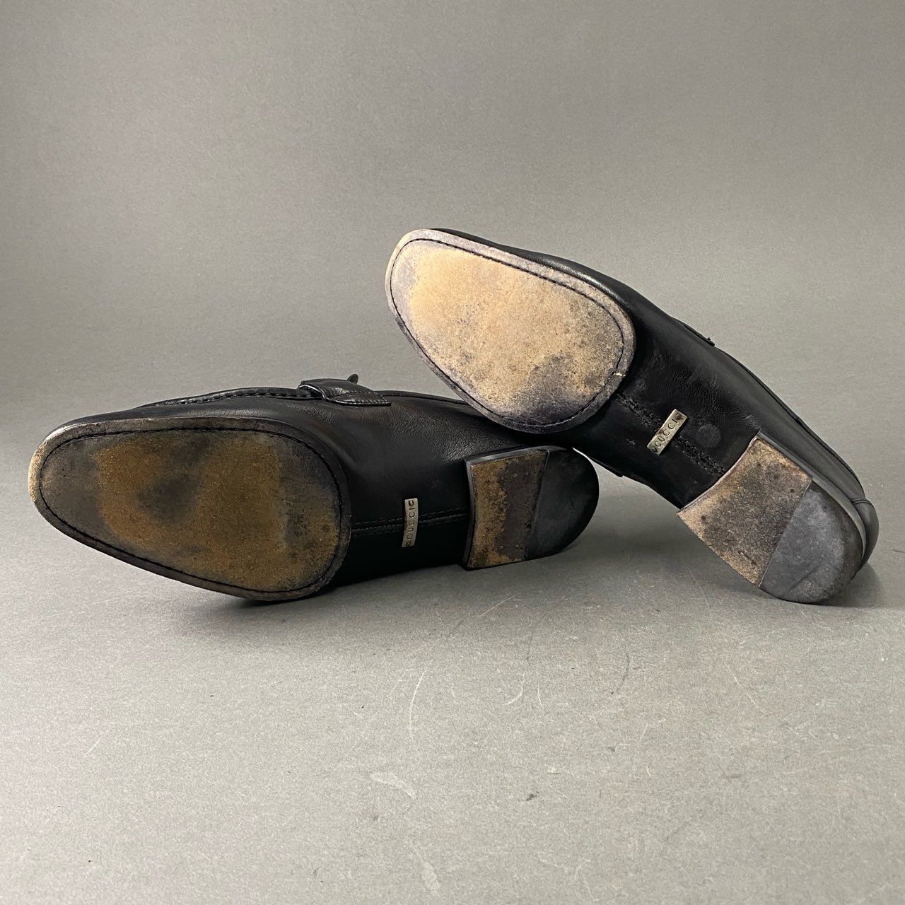 グッチ　ホースビット　ローファー　シェリーライン　39 1/2サイズ 黒 中古・古着通販】GUCCI (グッチ) シェリーラインホースビット