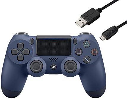 純正品 ワイヤレスコントローラー DUALSHOCK 4 ジェット ブラック CUH-ZCT2J Amazon.co.jp特典 CYBER PS4用コントローラー充電ケーブル3m