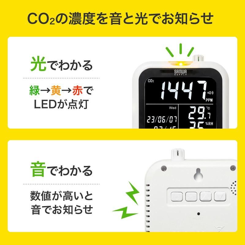 CO2二酸化炭素測定器 温度
