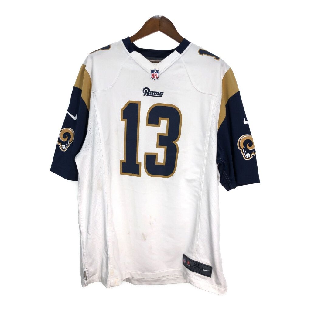 NIKE ナイキ NFL ロサンゼルス ラムズ ユニフォーム プロチーム アメフト スポーツ ホワイト メンズ XL 古着 U1180
