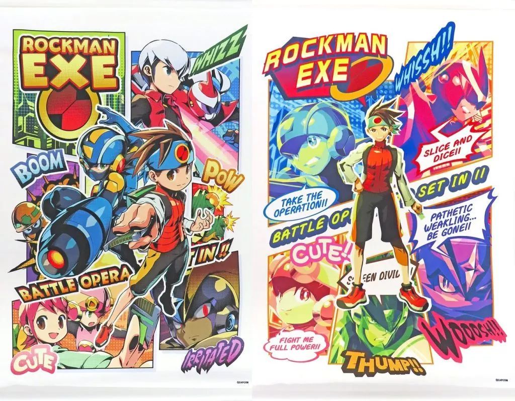 中古】タペストリー 全2種セット B2タペストリー 「ロックマンエグゼ 