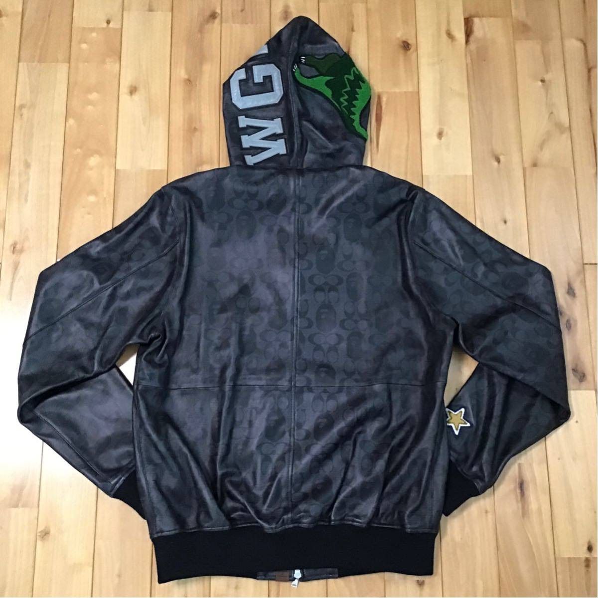 BAPE × COACH LEATHER JACKET 000000005694