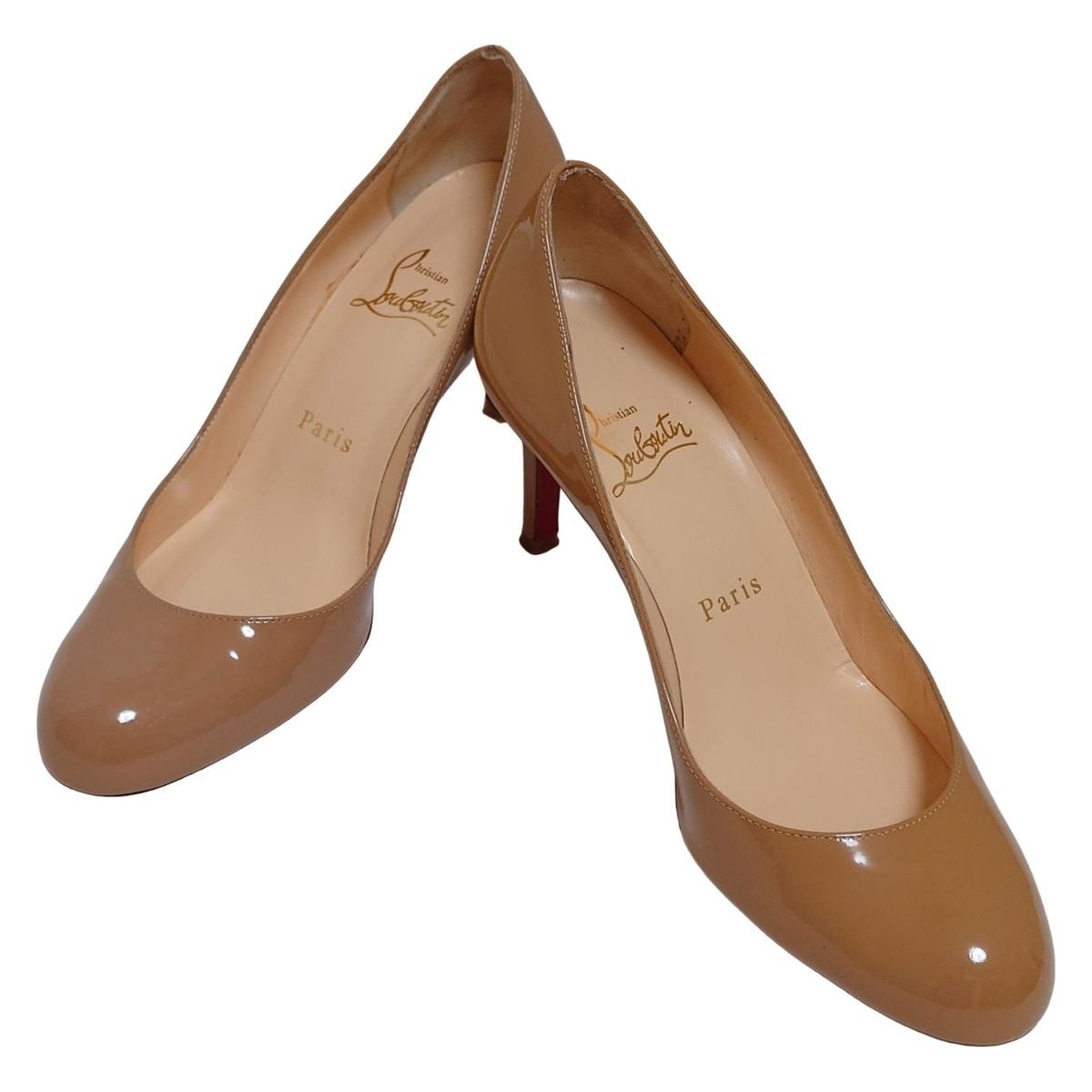 クリスチャン　ルブタン　エナメル　ブラウン　茶　パンプス　36　レディース CHRISTIAN LOUBOUTIN(クリスチャンルブタン) パンプス 36