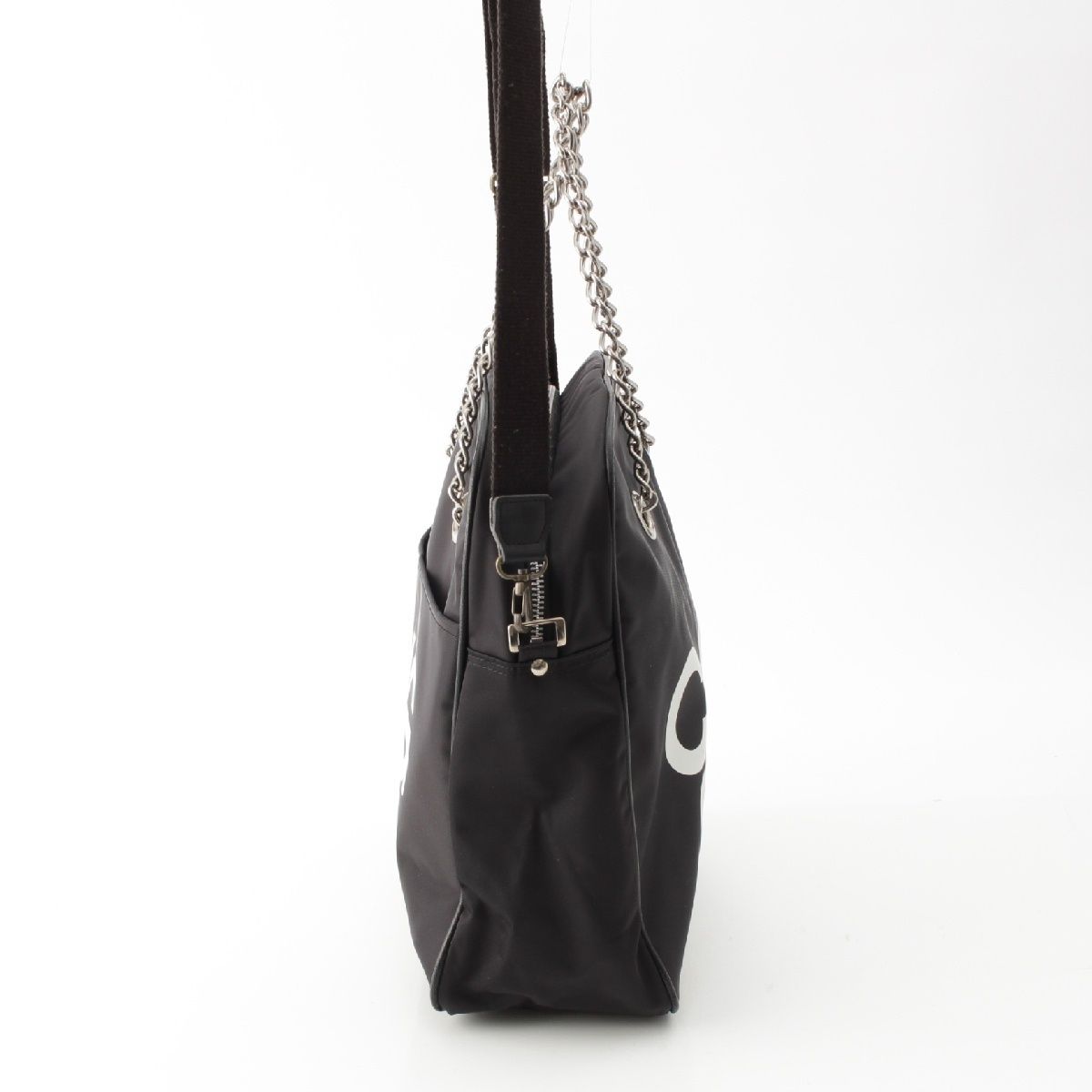 コムデギャルソン CDG ロゴ 2WAY チェーン ショルダーバッグ ブラック 