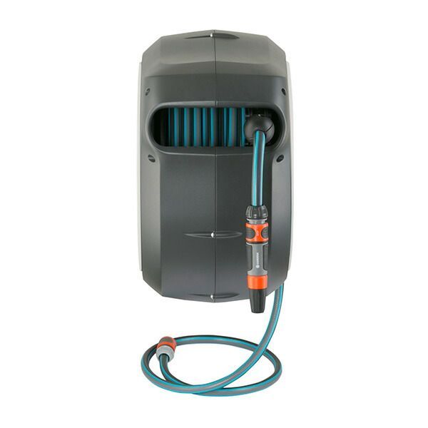 ガルデナ 壁掛け用自動巻取りホースボックス M L シルバー 18622-20 GARDENA 園芸用 散水ホース 水道ホース