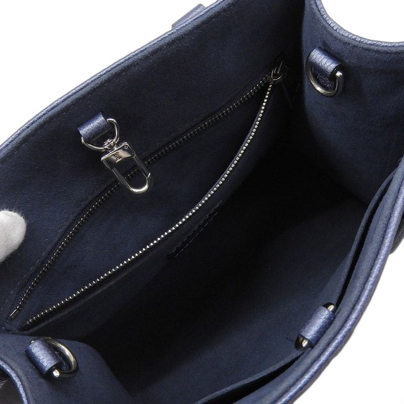 ルイヴィトン LOUIS VUITTON モノグラム アンプラント オンザゴーPM 2WAY ショルダーバッグ メタリック・ブルー M58956 中古 新入荷 LV1824 ルイ ヴィトン モノグラムアンプラント オンザゴー PM 2WAY ネイビー