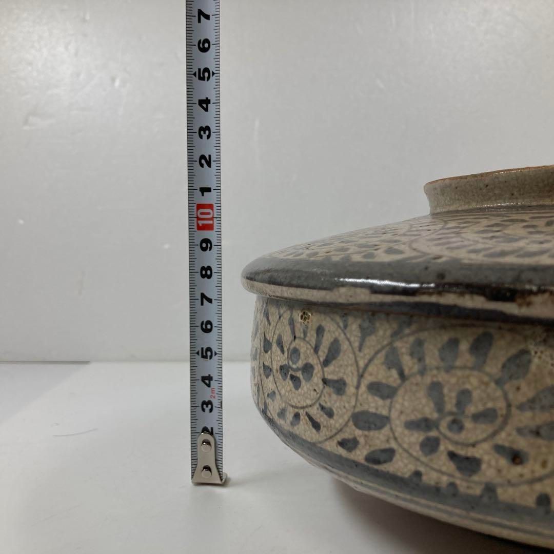 江戸時代 鼠志野 大蓋物 直径12.8㎝ タサニ 東な6-1206① - メルカリ