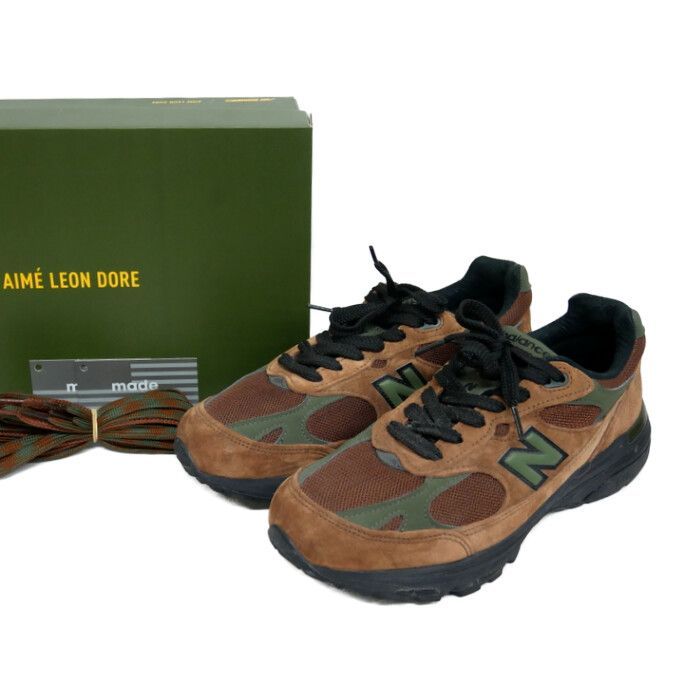AIME LEON DORE×new balance エメレオンドレ MR993ALD MADE IN USA アメリカ製 米国製 スニーカー BROWN ブラウン 茶 US8.5 26.5 D