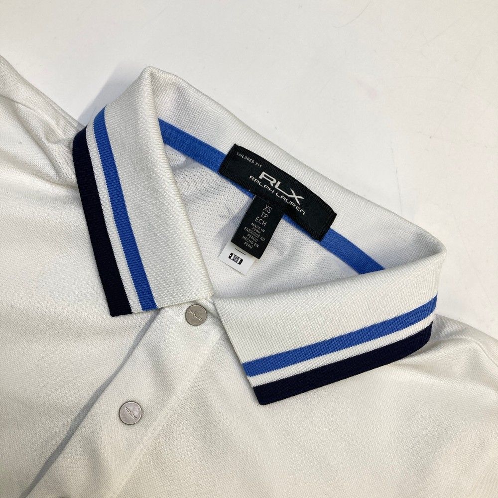 RLX  ボーダー　ポロシャツ　XS サイズ：XS RLX ラルフローレン 半袖ポロシャツ ブルー系